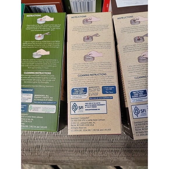 Glade Scented Oil Candles Assorted 4 Open 4 Sealed Discontinued - Picture 13 of 16